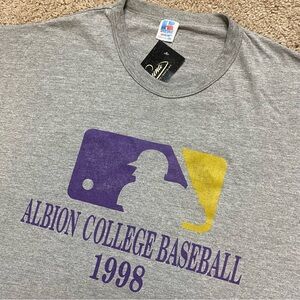 Vintage 1998 Albion College Britons Baseball Shirt